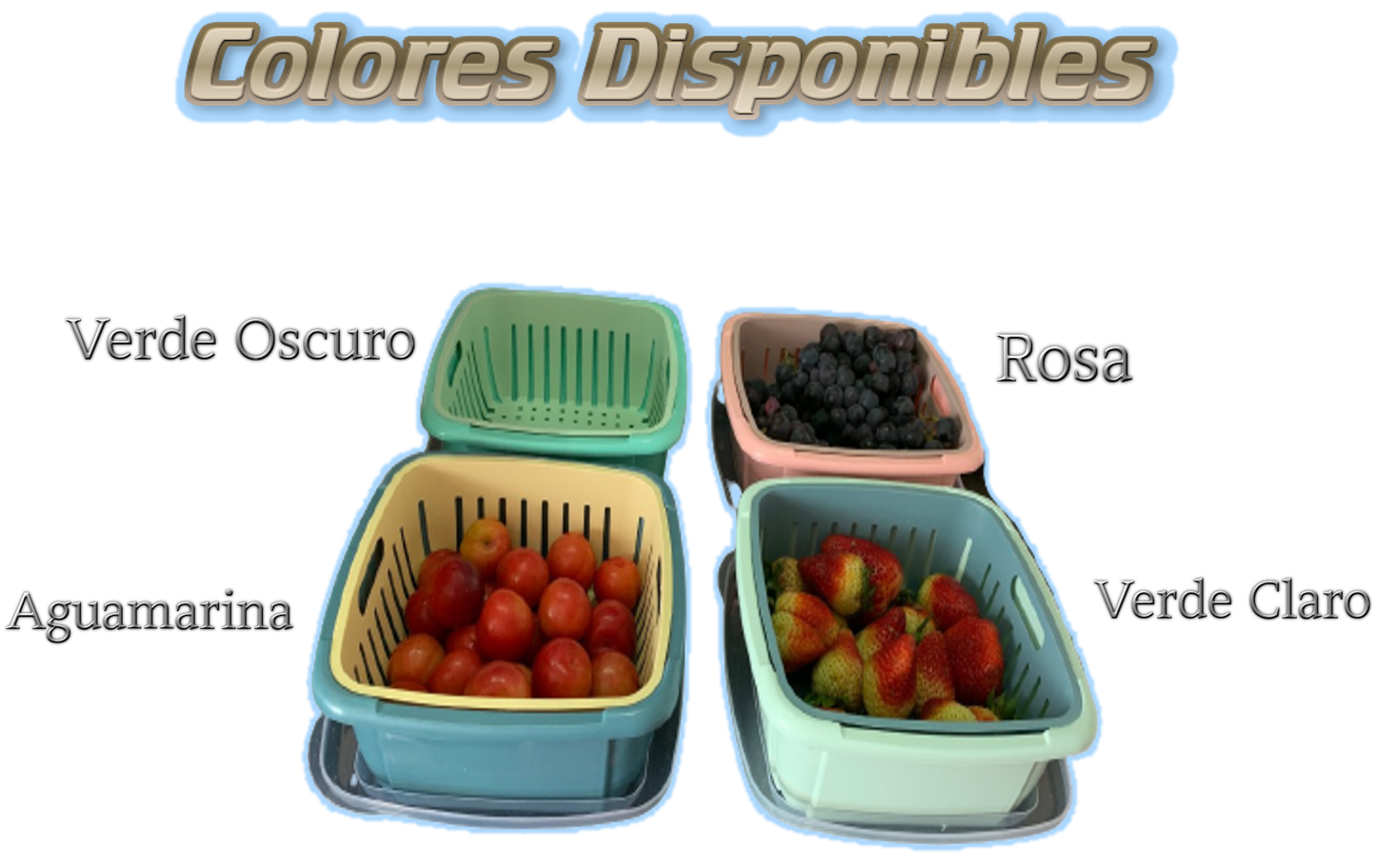 Contenedor y Escurridor de Alimentos